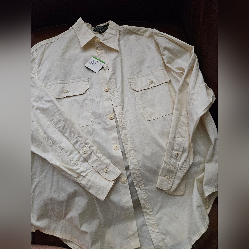 Vintage 90's Ralph Lauren Country Button Up Size 8 Nwt Made In Italy